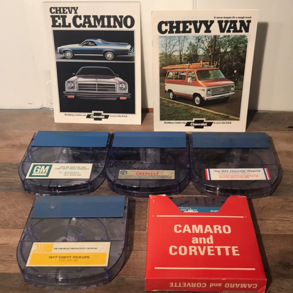 70’s classic chevy dealer promotional movies and brochures camaro corvette + (c)